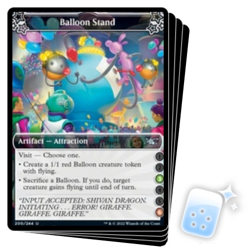 BALLOON STAND (3/6) X4 Unfinity Magic MTG MINT CARD