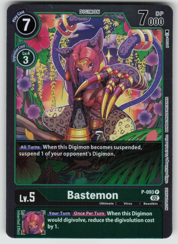 Bastemon – P-093 (3rd Anniversary Update) Promo Digimon Promotion Cards P-0
