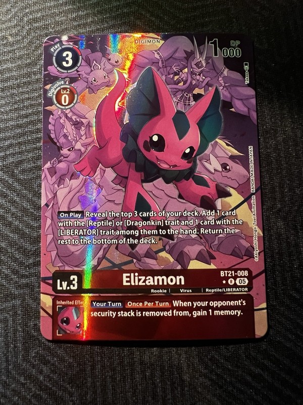 Digimon Elizamon BT21-008 R* (Alternate Art) – World Convergence (BT-21)