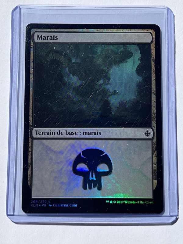 Swamp (Marais) 268 MTG Ixalan 2017 Near Mint Foil Land FRENCH