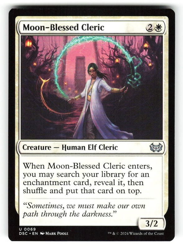 Moon-Blessed Cleric #69 (NM) (DSC) (Non-Foil) MTG Magic