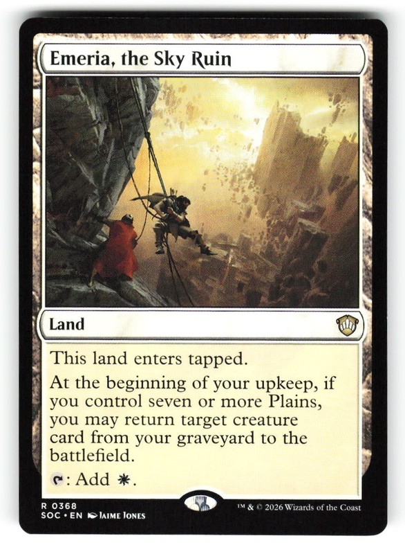 Emeria, the Sky Ruin #368 (NM) (Non-Foil) (R) (SOC) Magic MTG