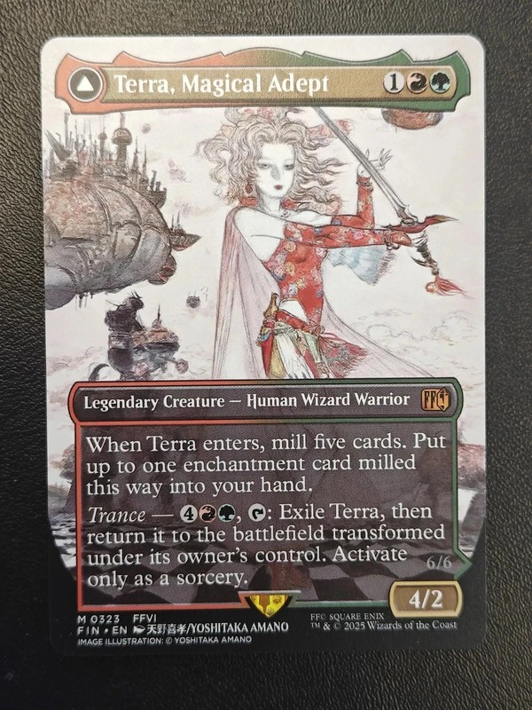 MTG Terra Magical Adept Borderless M 0323 Final Fantasy Regular NM