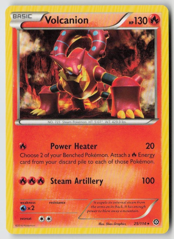 Volcanion 25/114 – XY – Steam Siege – PTCG – LP