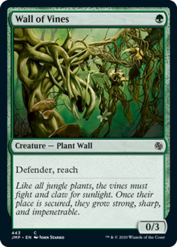 1x Wall of Vines MTG Jumpstart NM Magic Regular
