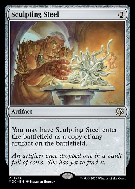 MTG Sculpting Steel (374/542) March of the Machine Commander LP