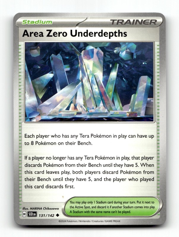 Area Zero Underdepths 131/142 Uncommon Stellar Crown Pokemon MARINA Chikazawa NM