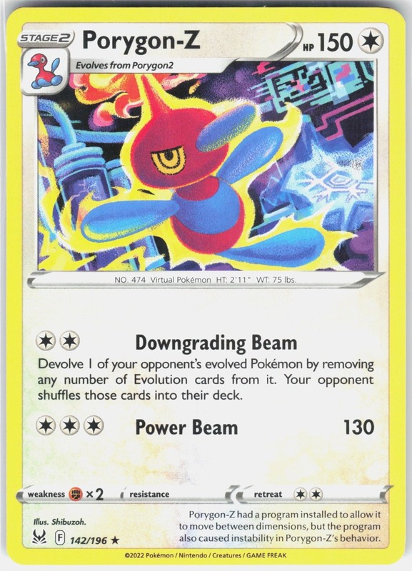 Porygon-Z Rare SWSH11: Lost Origin 142/196 MP