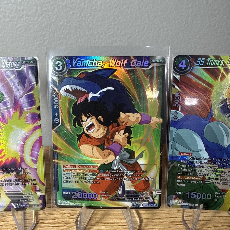 4 Cards Set - Dragon Ball Super BT30 Super Rare Three Glorious Fighters NM gallery