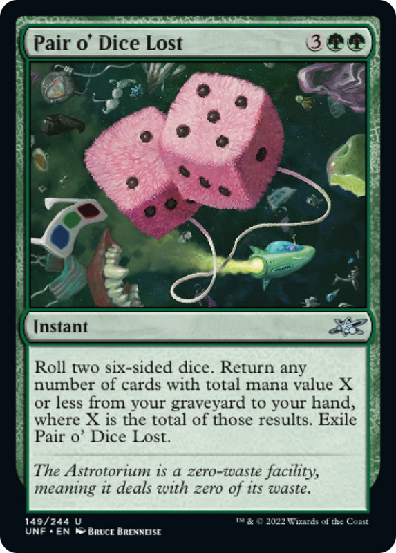 PAIR O’ DICE LOST x4 mtg NM-M Unfinity 4 Unc