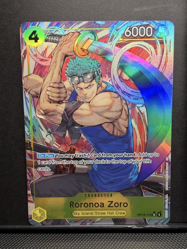 Roronoa Zoro (OP15-113) (Alternate Art) OP15-113 Adventure on Kami’s Island Foil