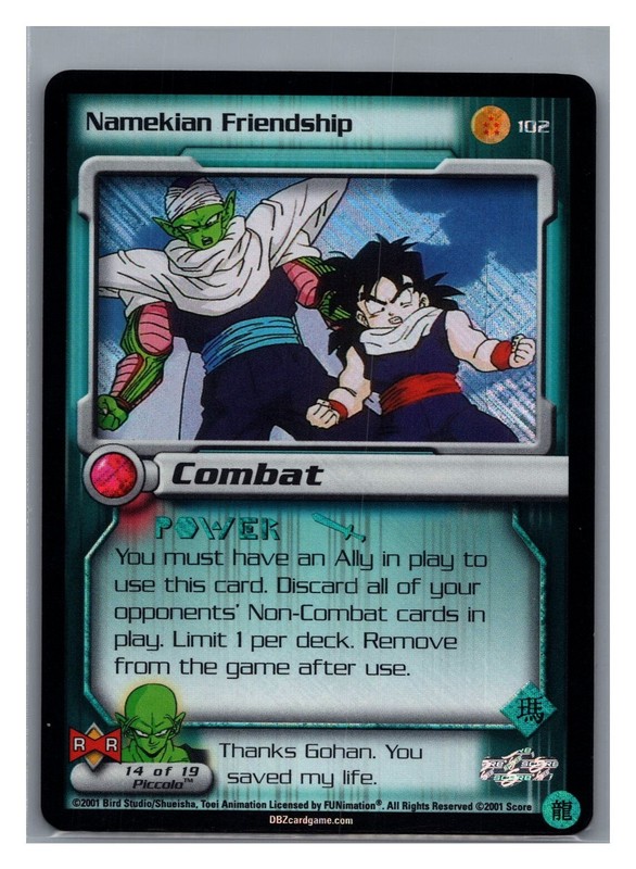 1x DBZ CCG NAMEKIAN FRIENDSHIP 102 HOLO FOIL RARE ANDROID SAGA SCORE LIMITED