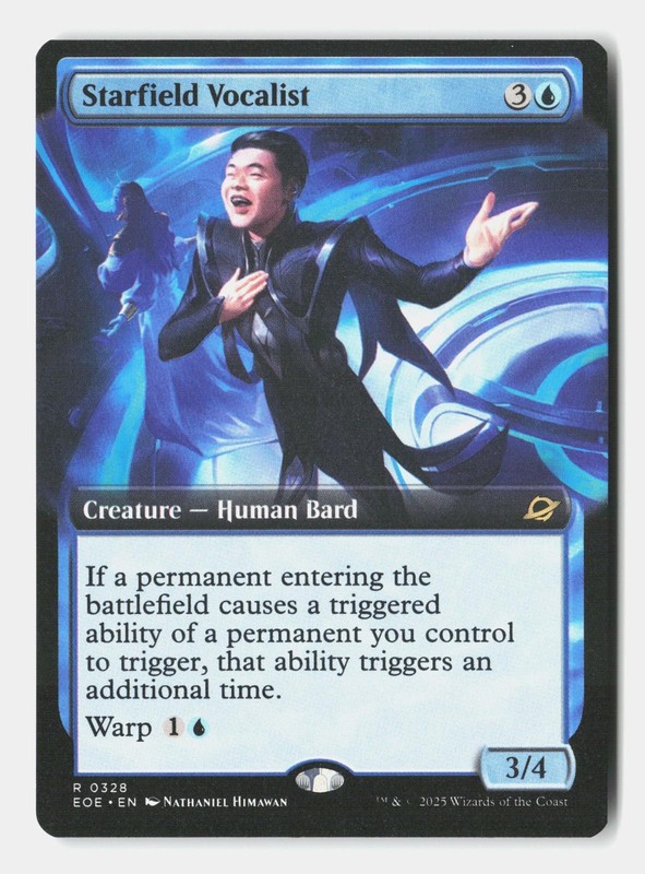 Starfield Vocalist (Extended Art) 328 Edge of Eternities Magic: The Gathering NM