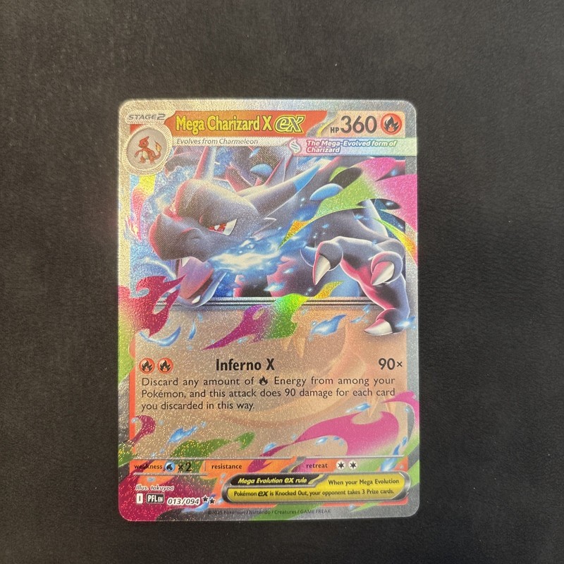 Mega Charizard X ex 013/094 Me02: Phantasmal Flames Holo