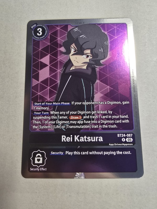 BT24-087 Rei Katsura Time Stranger Digimon Card Game