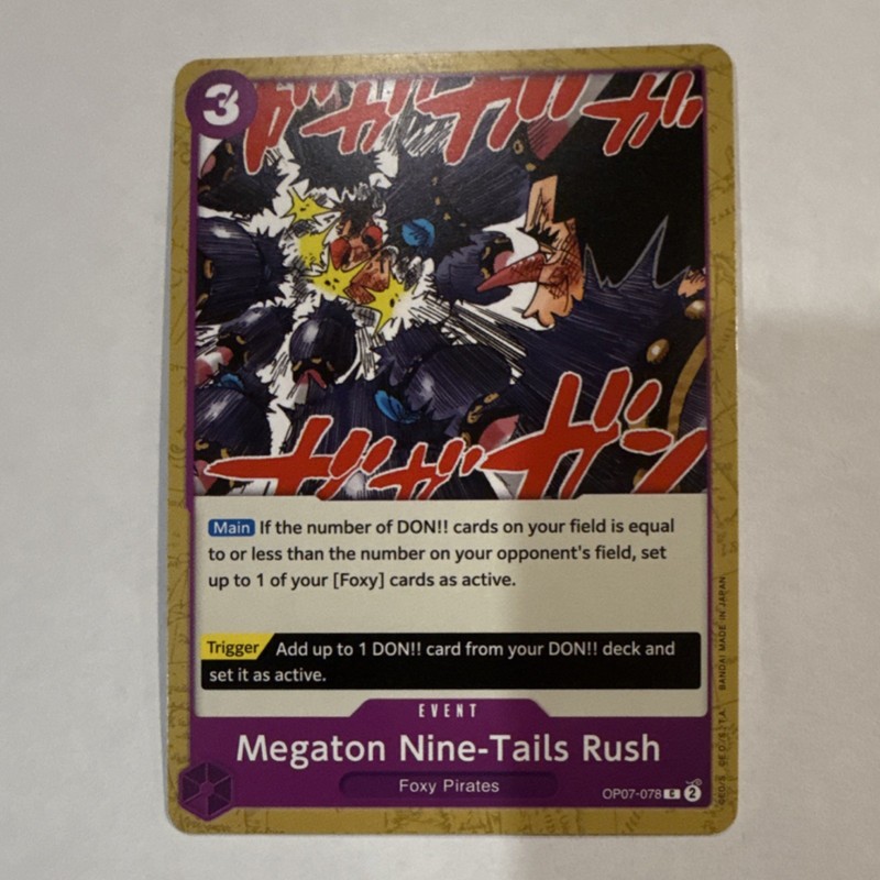 One Piece Megaton Nine-Tails Rush OP07-078 Foxy Pirates Event Card