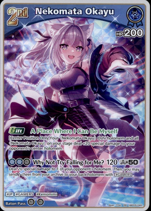 Nekomata Okayu (RR) – Enchant Regalia English (HBP05E)