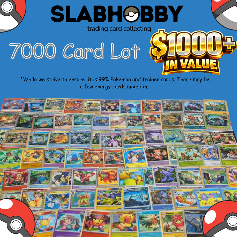 7000+ Pokemon Card Instant Collection C/U/R Pokemon + Trainers!