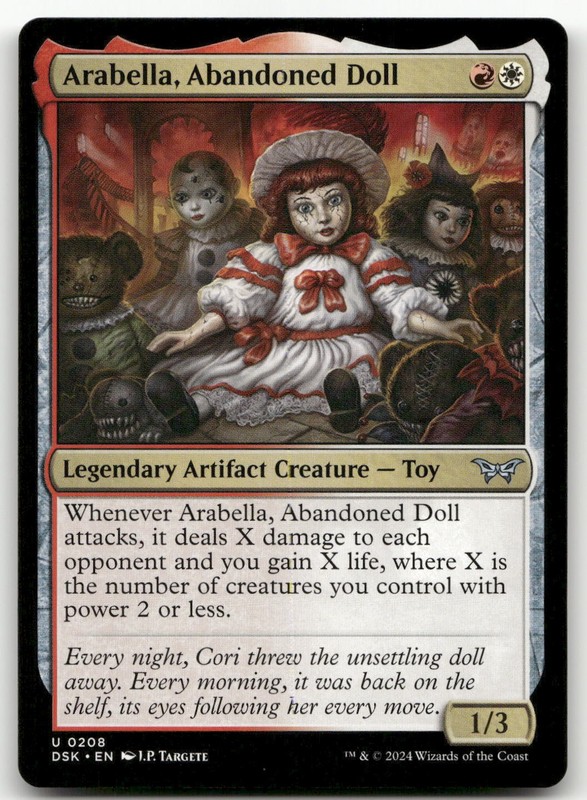 Arabella, Abandoned Doll #208 (NM) Duskmourn DSK Magic MTG