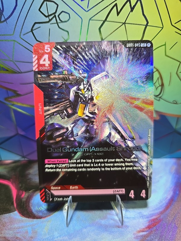 Gundam TCG – Newtype Rising – Duel Gundam (Assault Shroud) GD01-045 (LR) – NM