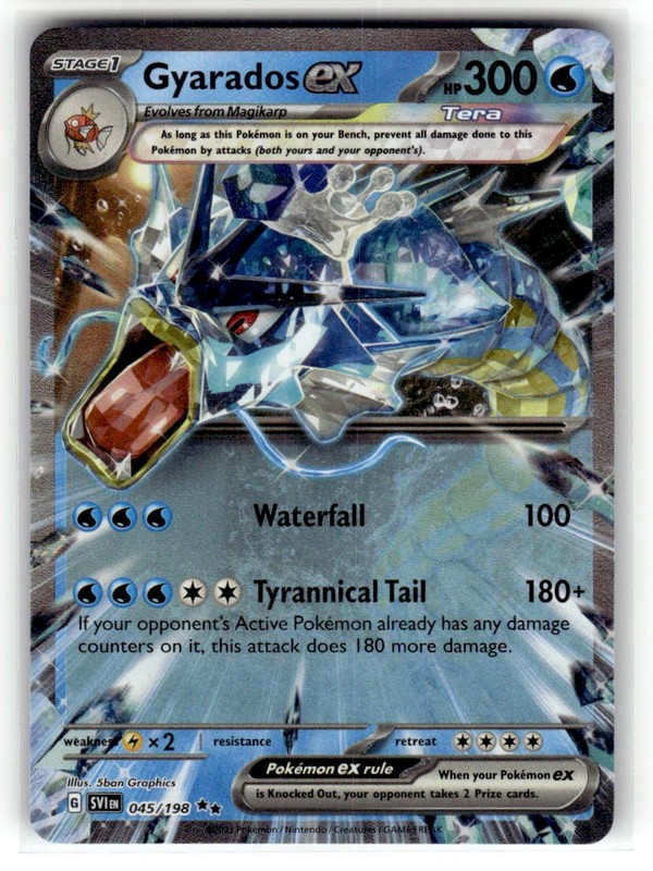 Gyarados ex – SV01: Scarlet & Violet Base Set Holo Double Rare 045/198 NM