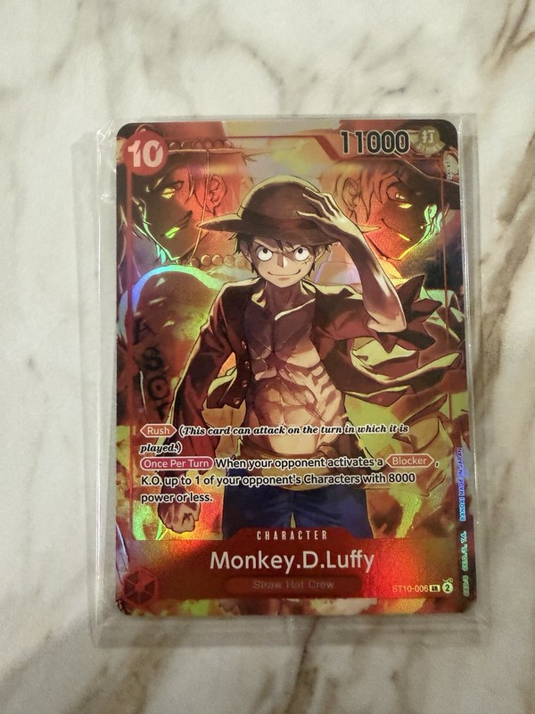 Monkey D. Luffy ST10-006 Alt Art SR Promo Sealed Pack Fresh One Piece Card