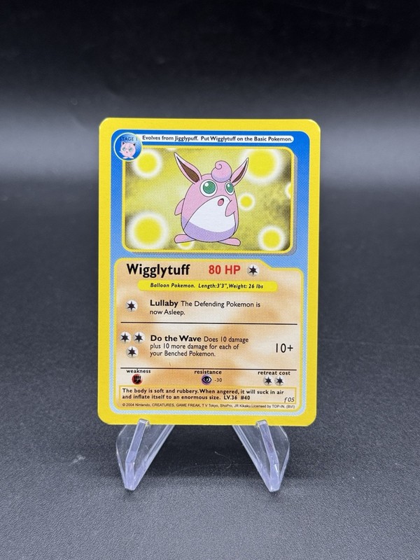 Wigglytuff Banned Pokemon Funskool Vintage 2004 Nintendo Creatures India F05