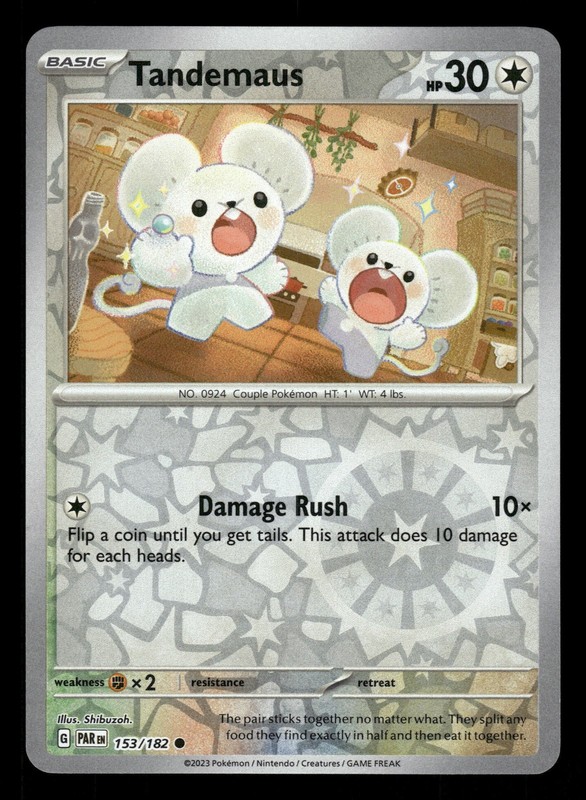 Tandemaus 153/182 Reverse Holo Paradox Rift NM