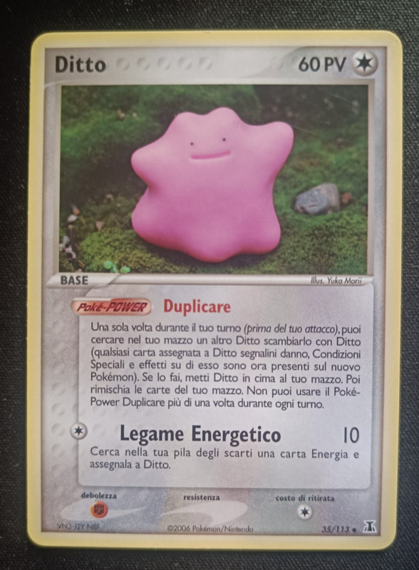 Pokemon Ditto 35/113 Ex Specie Delta – Uncommon ITA EXC+ Excellent Condition