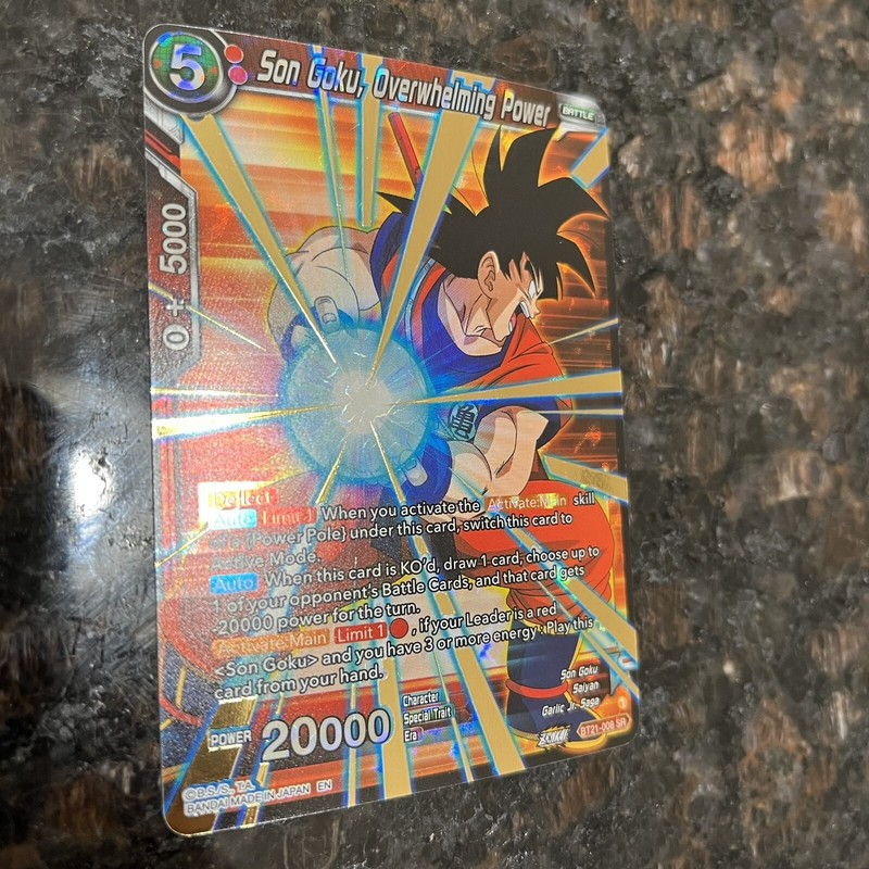 Son Goku Overwhelming Power BT21-008 SR Foil Dragon Ball Super Card Game | NM gallery