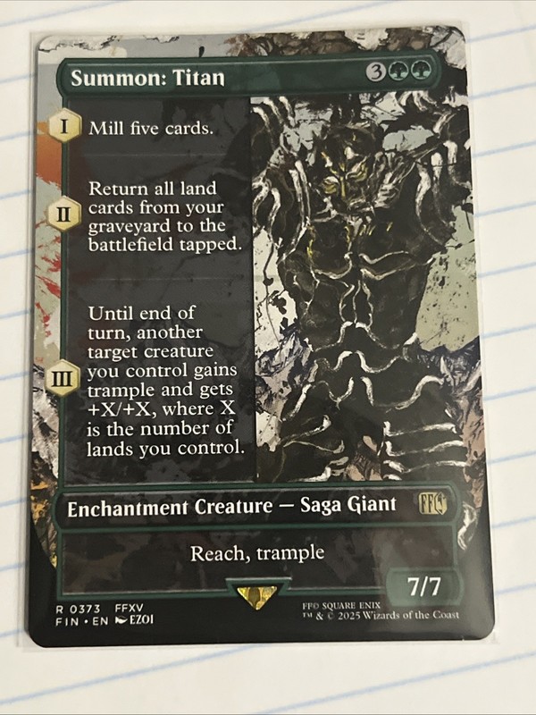 Summon: Titan (Borderless) Final Fantasy Regular