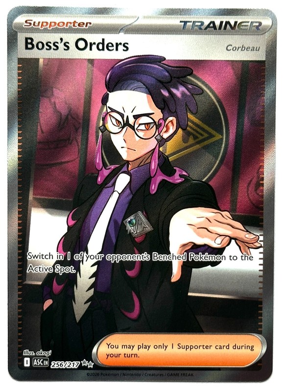 Boss’s Orders [Corbeau] 256/217 – Pokemon TCG – Ascended Heroes Ultra Rare Holo