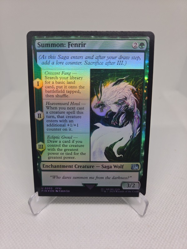 Summon: Fenrir Final Fantasy Foil