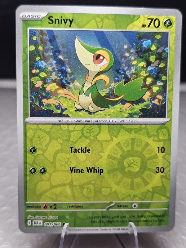 Snivy 001/086 Sv: Black Bolt Reverse Holo [gls0166]