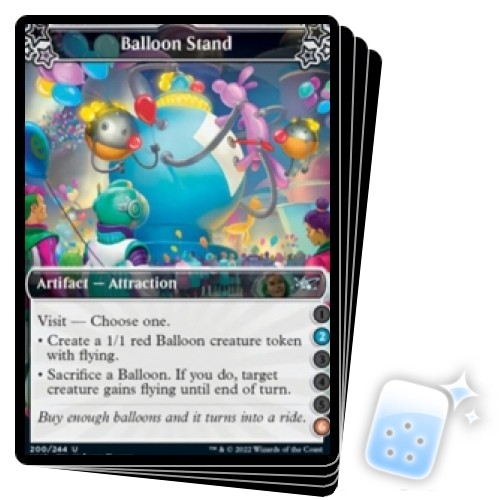 BALLOON STAND (2/6) X4 Unfinity Magic MTG MINT CARD