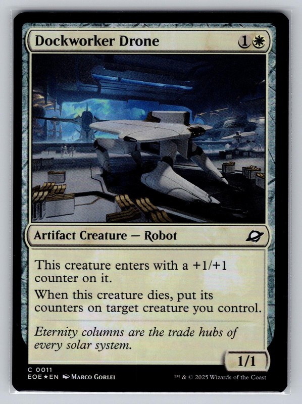 Magic: The Gathering Dockworker Drone 11 Foil Common Edge of Eternities NM