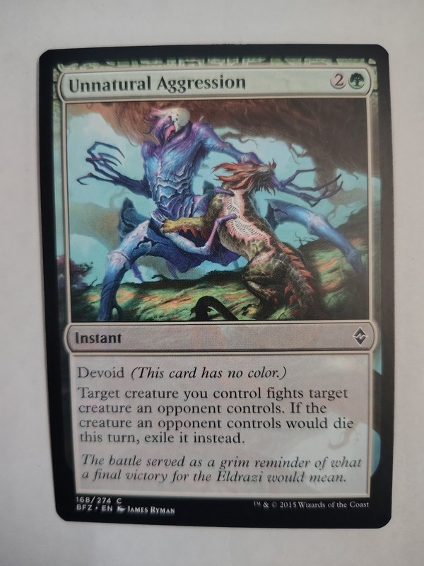 Unnatural Aggression (168) – Battle for Zendikar – MTG Magic the Gathering