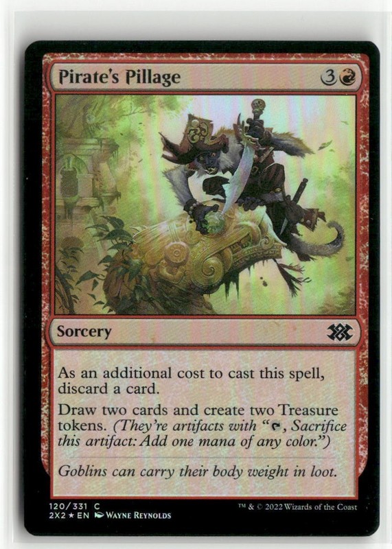 Pirate’s Pillage FOIL Double Masters 2022 MTG NM