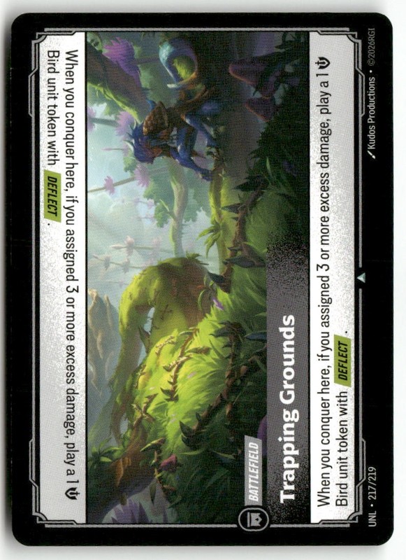 Trapping Grounds Near Mint 217/219 Unleashed Riftbound
