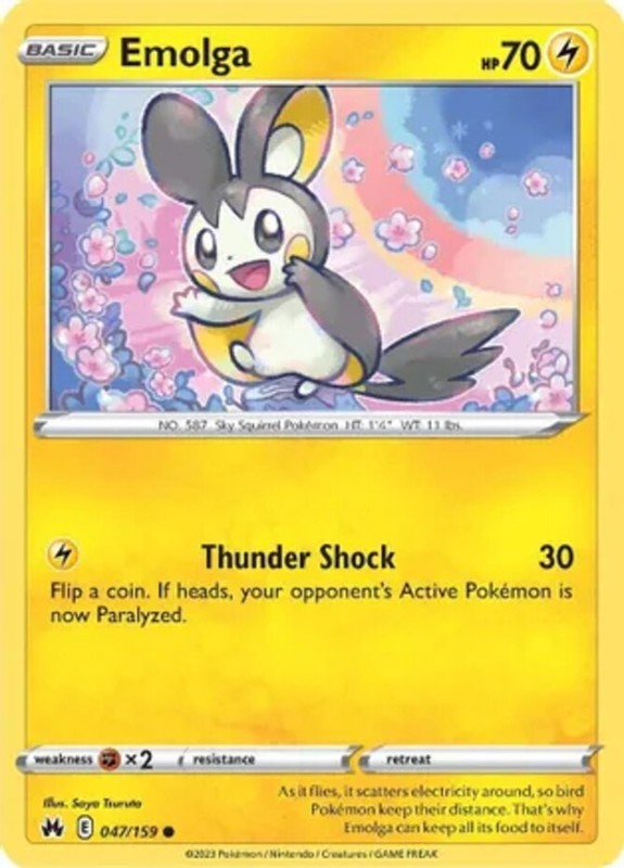 Emolga – 047/159 – Common – Lightly Played