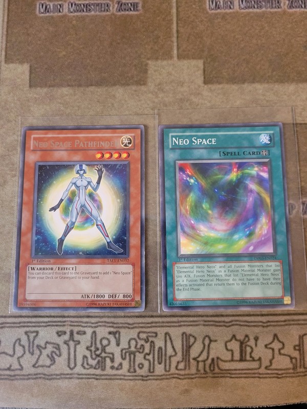 YUGIOH NEO SPACE PATHFINDER TAEV RARE 1ST VLP/LP + NEO SPACE DP03 COMMON 1ST NM