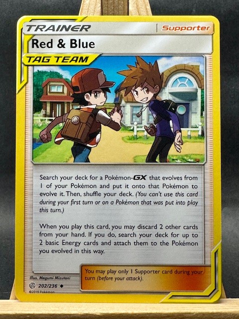 Red & Blue Uncommon Pokemon Trading Card Game SM – Cosmic Eclipse 202/236 NM/LP