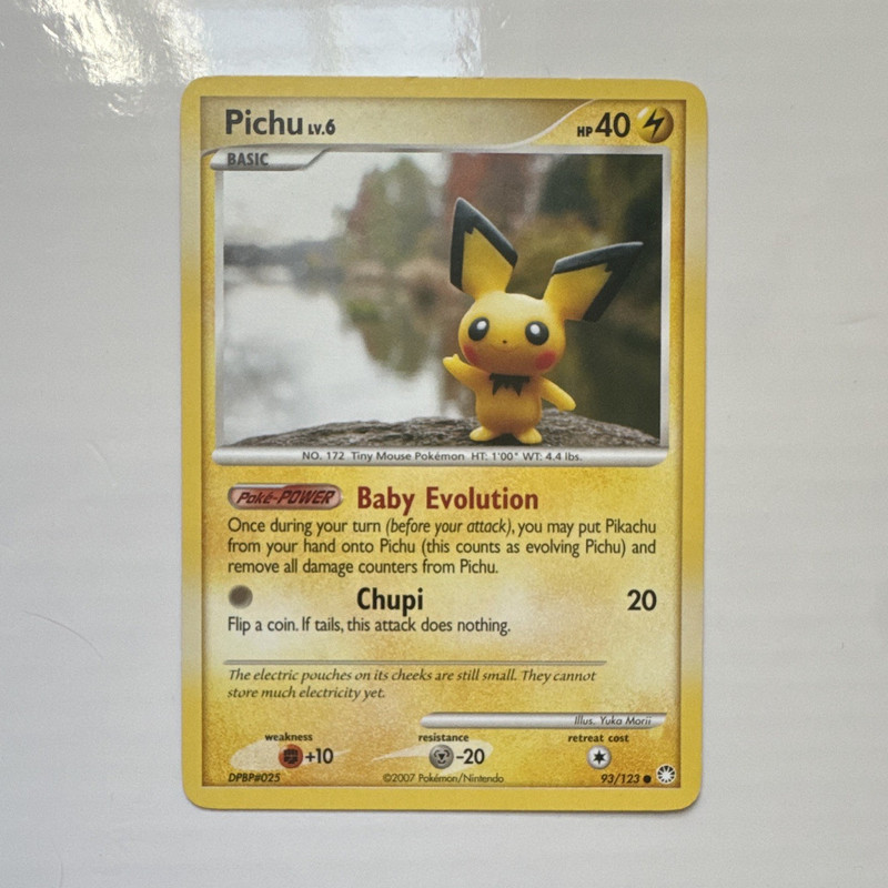The Pokémon Company Pichu 93/123 Mysterious Treasures Regular Common 40 HP