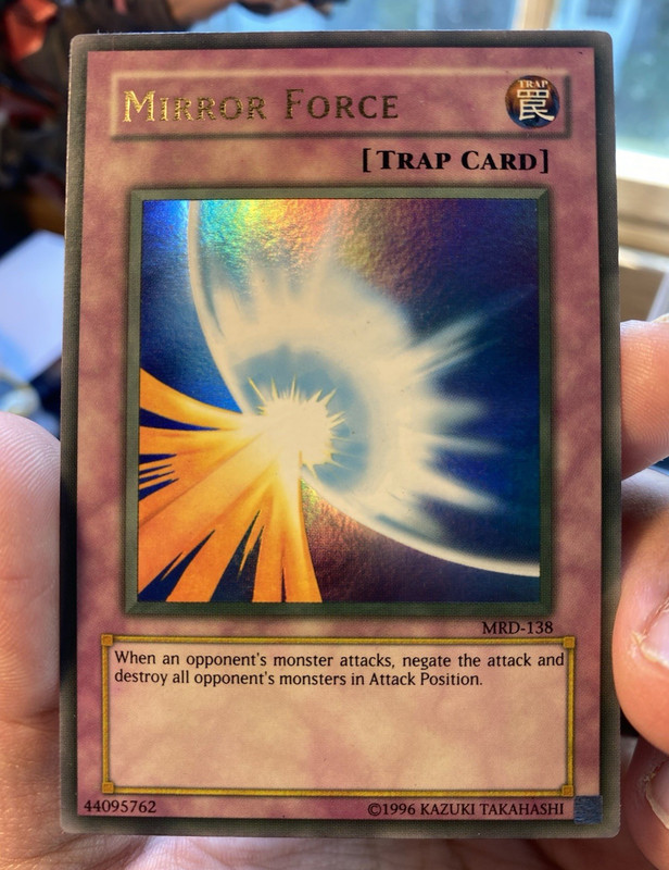 Yugioh NM / MINT Faded Mirror Force MRD-138 Metal Raiders Ultra Rare Holo