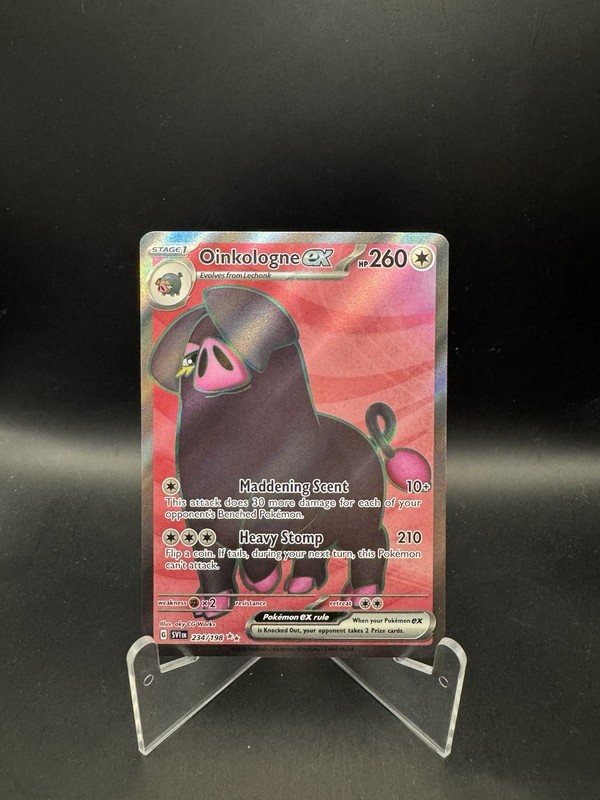 Pokemon Oinkologne ex 234/198 Scarlet & Violet Holo LP