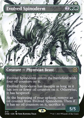 Evolved Spinoderm – Foil Extended Art Showcase ONE NM MTG