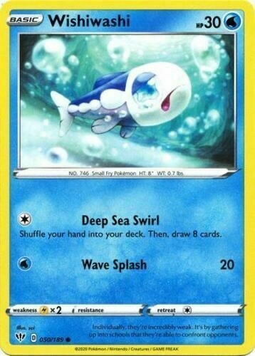 Pokemon – Wishiwashi – 050/189 – Darkness Ablaze – NM/M
