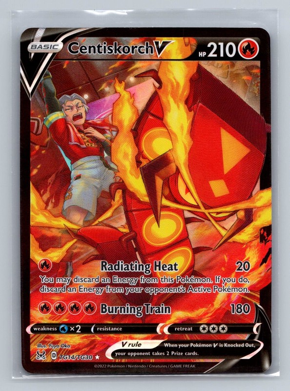Centiskorch V TG14/TG30 Pokémon TCG Ultra Rare Lost Origin Trainer Gallery NM
