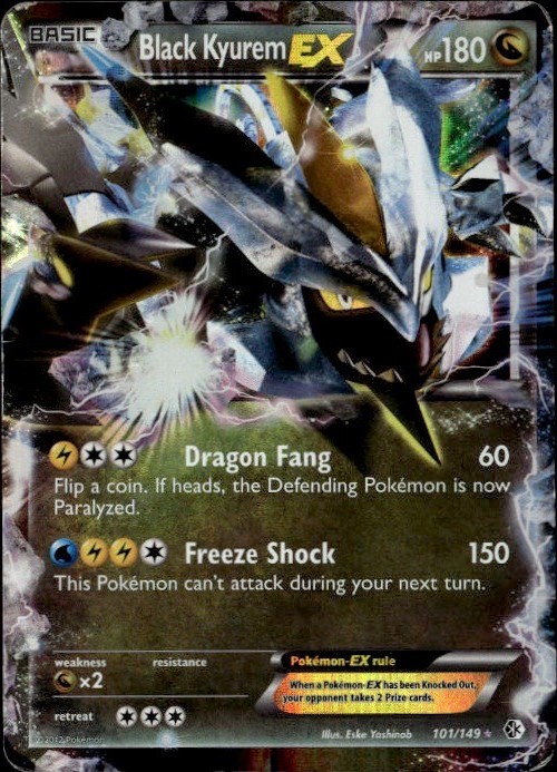 Black Kyurem EX Ultra Rare BCR Boundaries Crossed 101/149