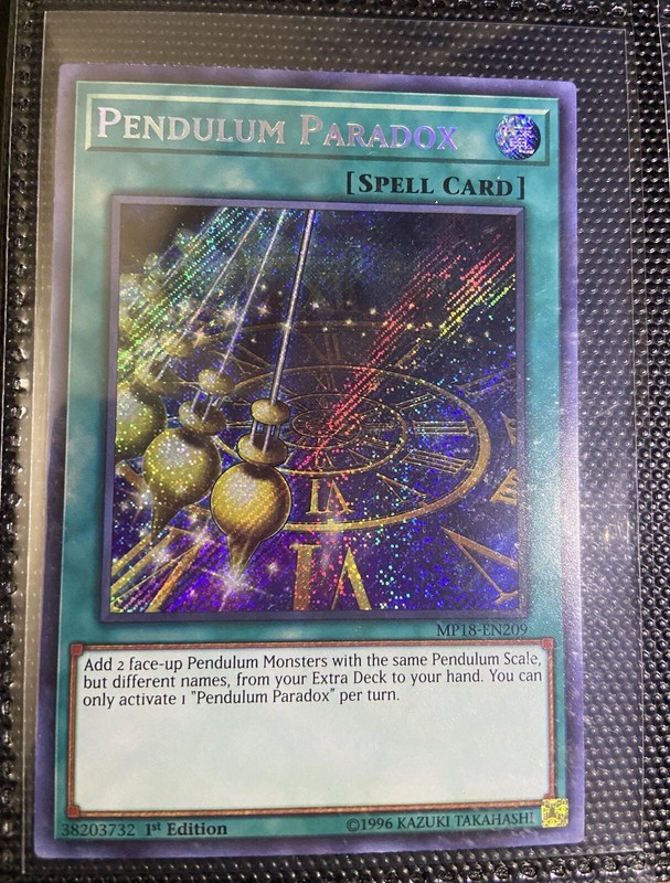 Yu-Gi-Oh! Pendulum Paradox 1st Ed. MP18-EN209 Secret Rare NM x1
